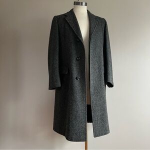 Anderson Little Herringbone Wool Trench